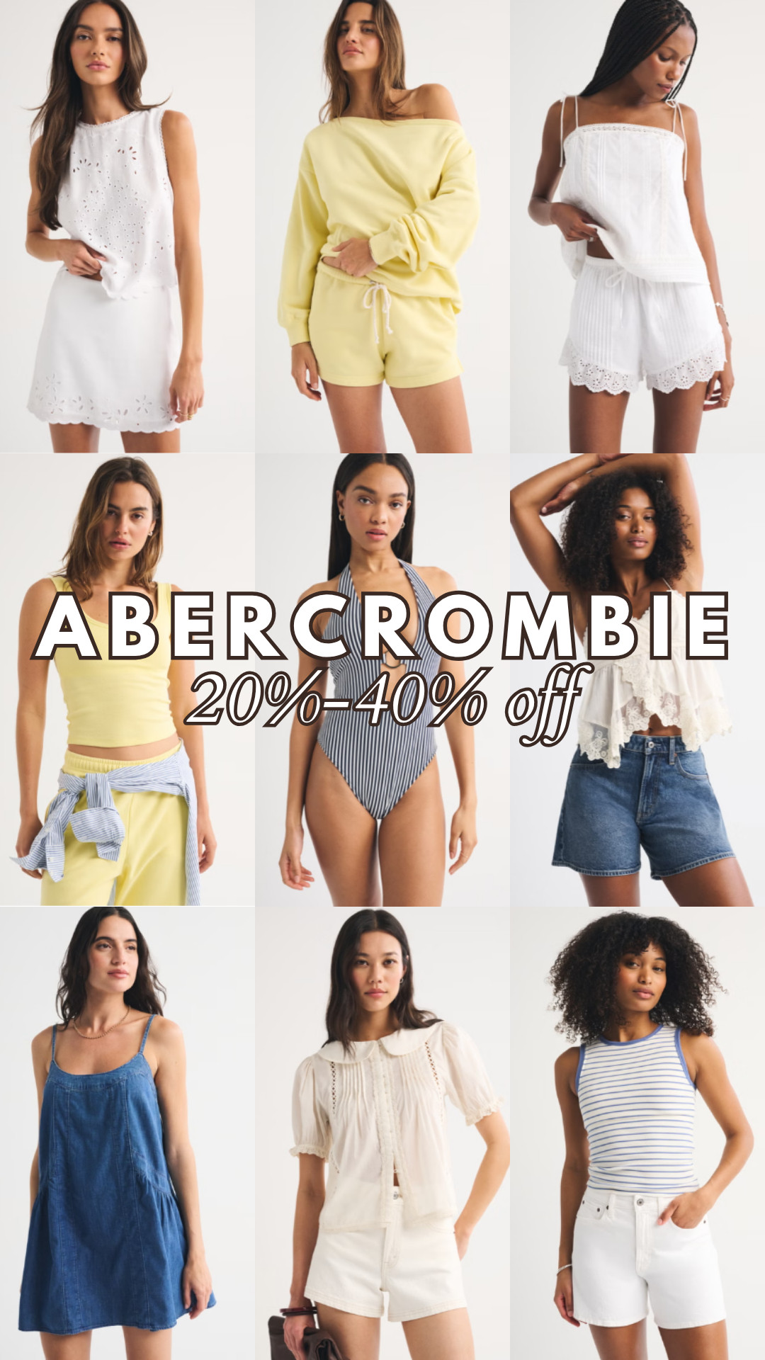 Abercrombie 20%-40% off almost everything.

summer outfit, beach vacation, casual summer, abercrombie style, pool day outfit, vacation wardrobe, coastal outfit, spring outfit, resort wear, everyday basics 

 #LTKSaleAlert
