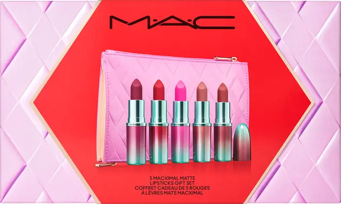 MAC Cosmetics Less is Bore 5-Piece Full-Size Matte Lipstick Gift Set (Limited Edition) $125 Value... | Nordstrom