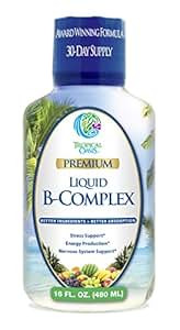 Tropical Oasis Premium Liquid B-Complex w/ Energy maximizing Herbs - Fast Absorbing Liquid B... | Amazon (US)