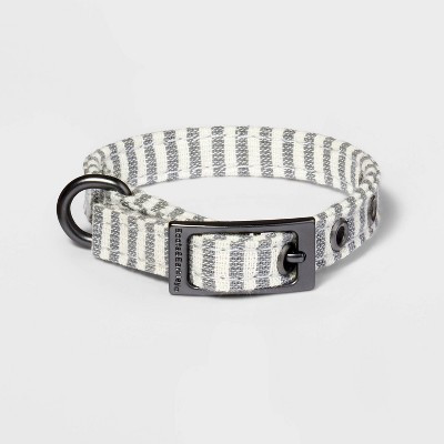 Striped Fashion Dog Collar with Pin Buckle - Boots & Barkley™ | Target