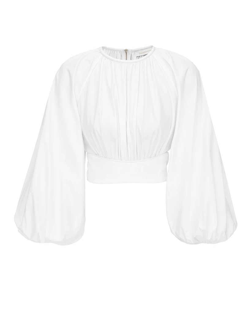 Poplin Billow Top - Ivory            
        
            

    
    
    











    

    ... | ZIMMERMANN (US, CA, EU, MENA)