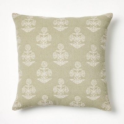 Woven Block Print Square Throw Pillow - Threshold™ designed with Studio McGee | Target