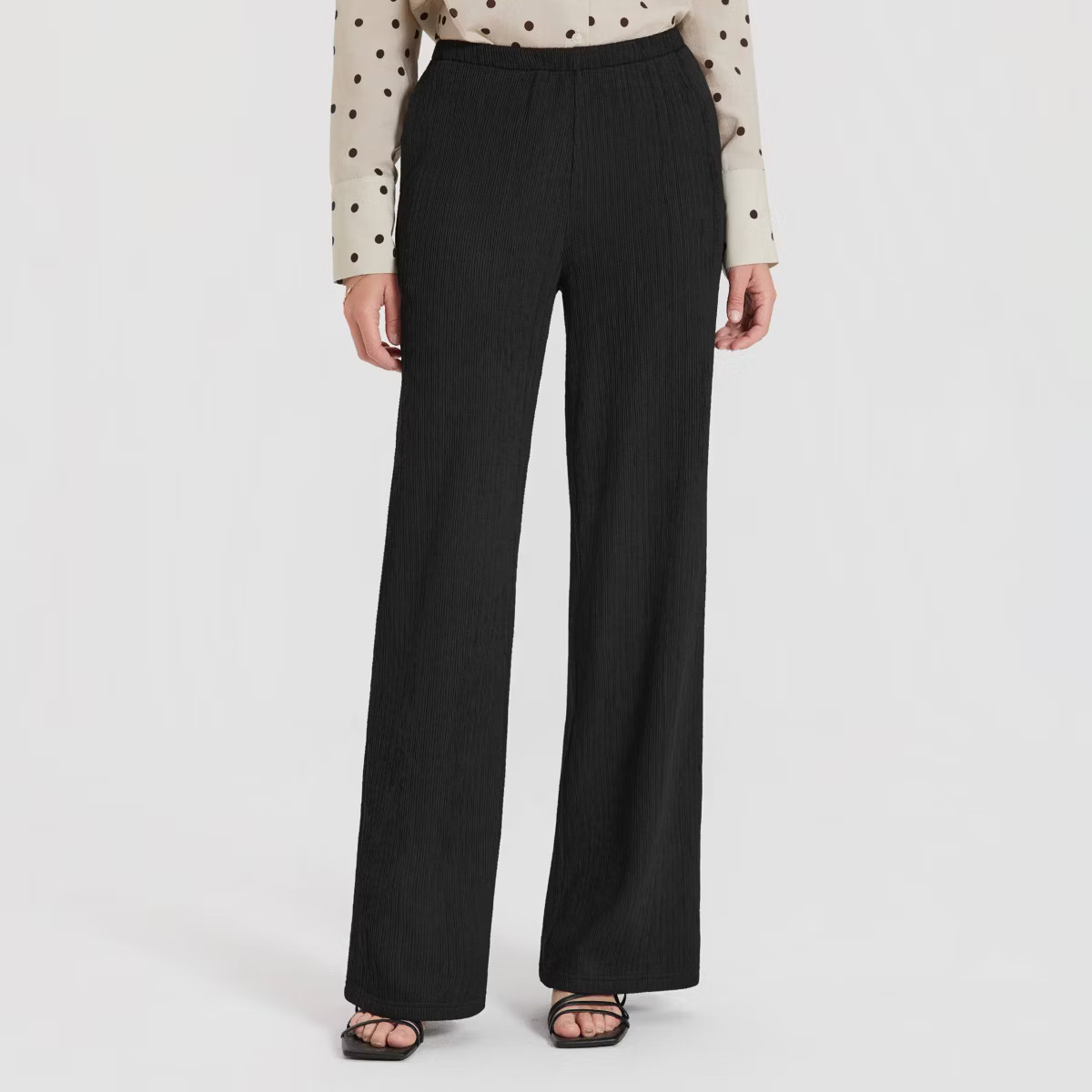 Women's High-Rise Textured Pull-On Pants - A New Day™ | Target