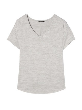 Soft Jersey Swoop Tee | Banana Republic US