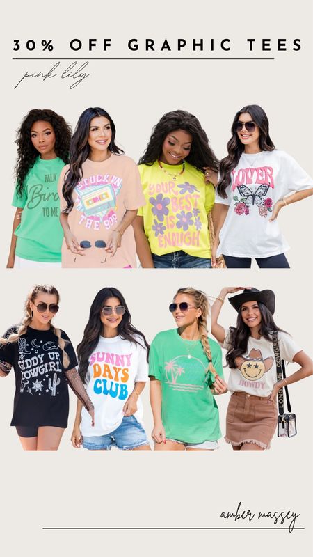 Pink Lily has 30% off graphic tees, ends today! 

Pink lily, graphic tees, spring styles, spring tees, pink lily finds, spring fashion 

#LTKsalealert #LTKstyletip