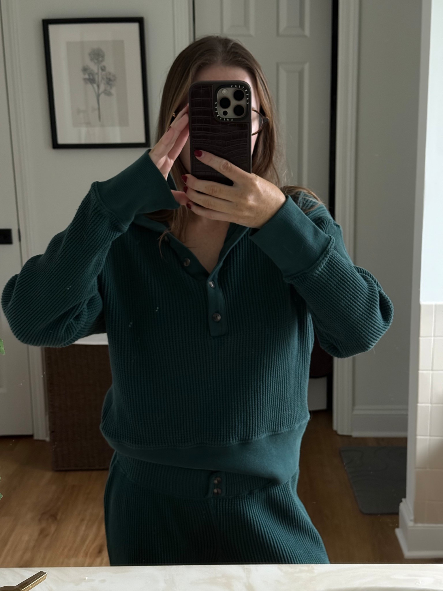 Cozy matching set. Christmas outfits. Wearing a small in top, XS in bottoms 

#LTKdayinmylife #LTKHoliday #LTKGiftGuide