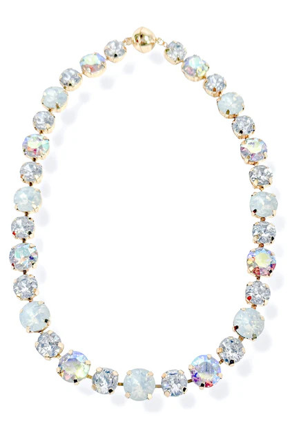 TWT\u00ae Margret Clear Abalone Glass Stone Magnetic Necklace | The Willow Tree