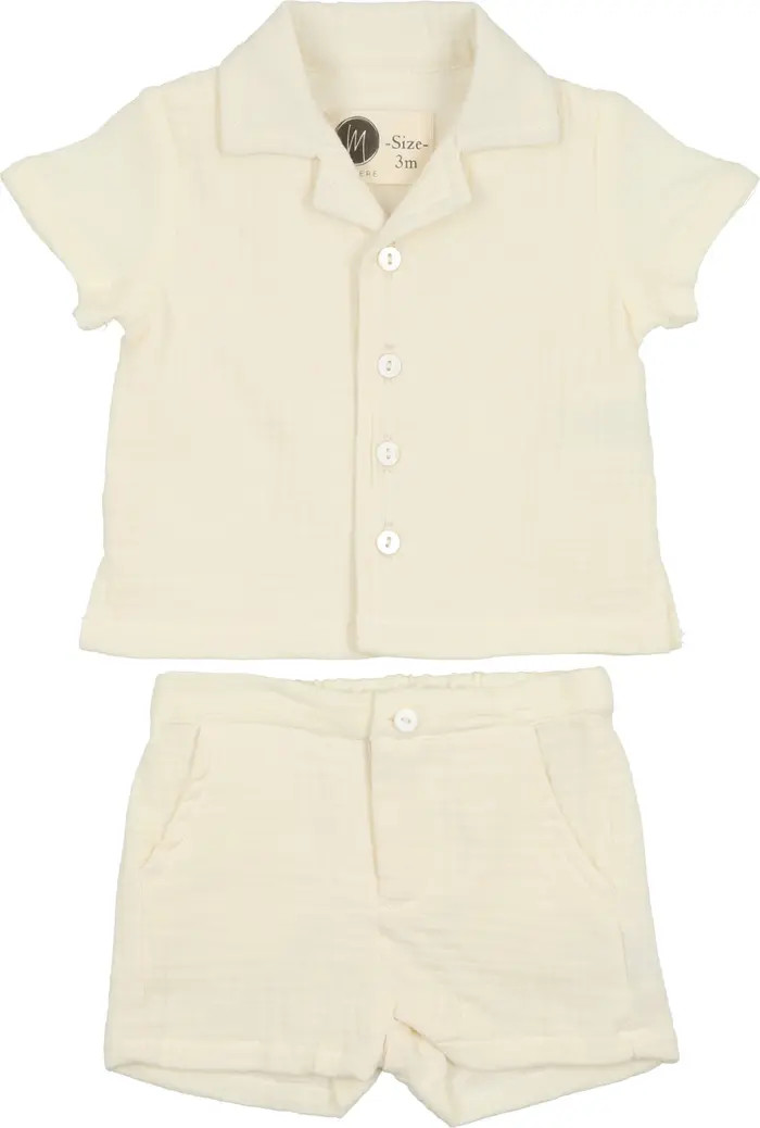 Manière Kids' Gauze Camp Shirt & Shorts Set | Nordstrom | Nordstrom