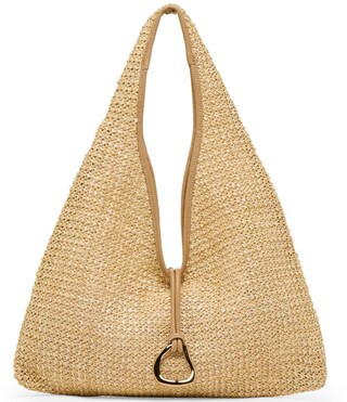 Raffia Hardware Detail Hobo Bag | Dillard's