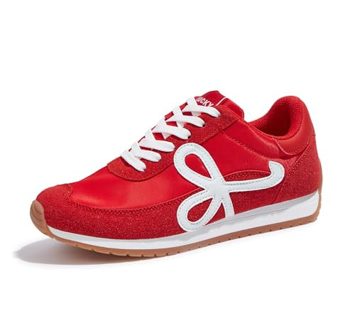 LUCKY STEP Women's Fashion Sneakers Trendy Stylish Low Top Classic Retro Casual Ladies Comfortabl... | Amazon (US)
