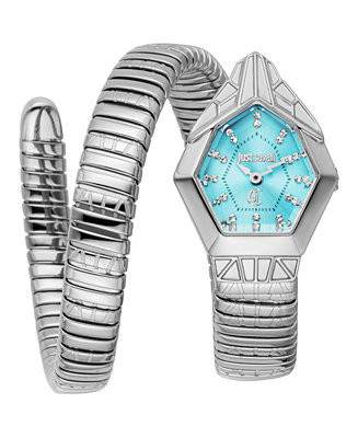 Women's Silver Stainless Steel Bracelet Watch, 23mm | Macy's