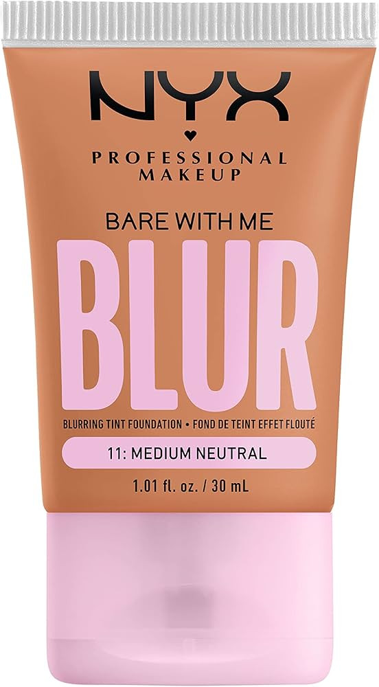 Amazon.com : NYX PROFESSIONAL MAKEUP Bare With Me Blur Skin Tint Foundation Make Up with Matcha, ... | Amazon (US)