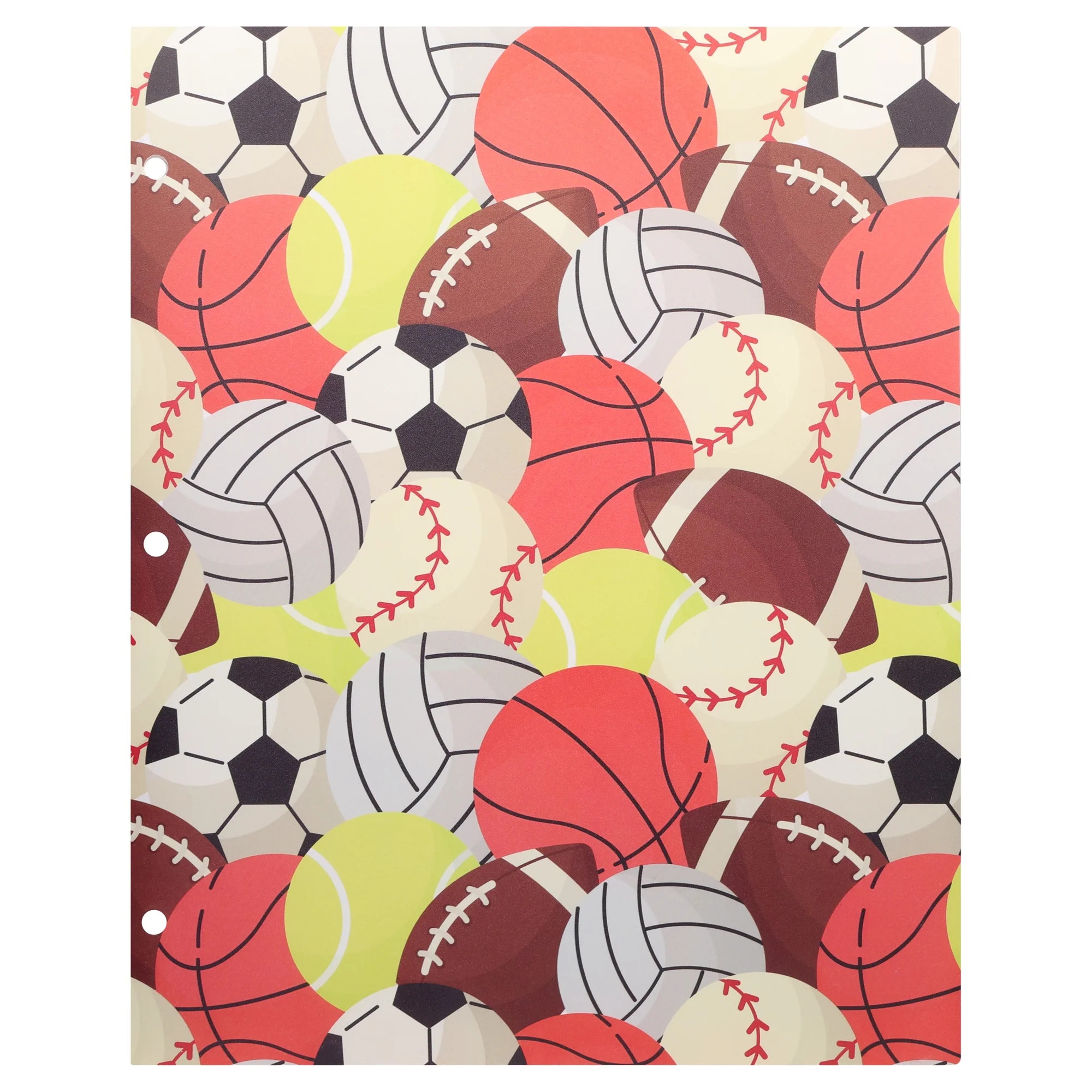 Pen+Gear 2-Pocket Poly Folder, Multicolor Sports | Walmart (US)