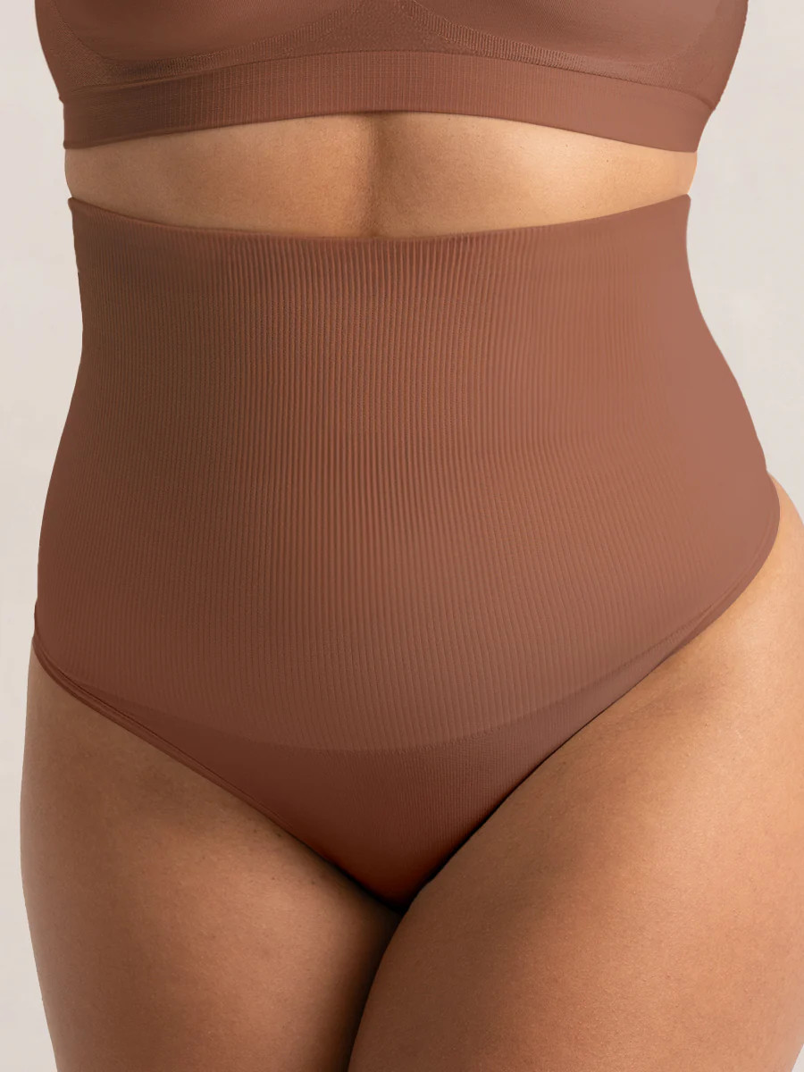 Shapermint Essentials High Waisted Thong Shapewear | Shapermint