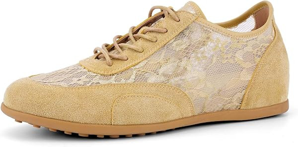 Casual Sneakers for Women Lace-Up Fashion Sneakers Tennis Shoes | Amazon (US)
