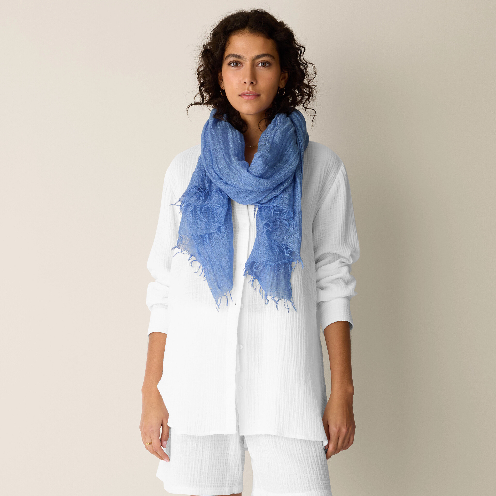 Textured Linen Blend Scarf | Eileen Fisher