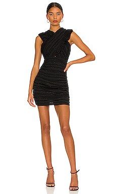 Line & Dot Harlow Mini Dress in Black from Revolve.com | Revolve Clothing (Global)