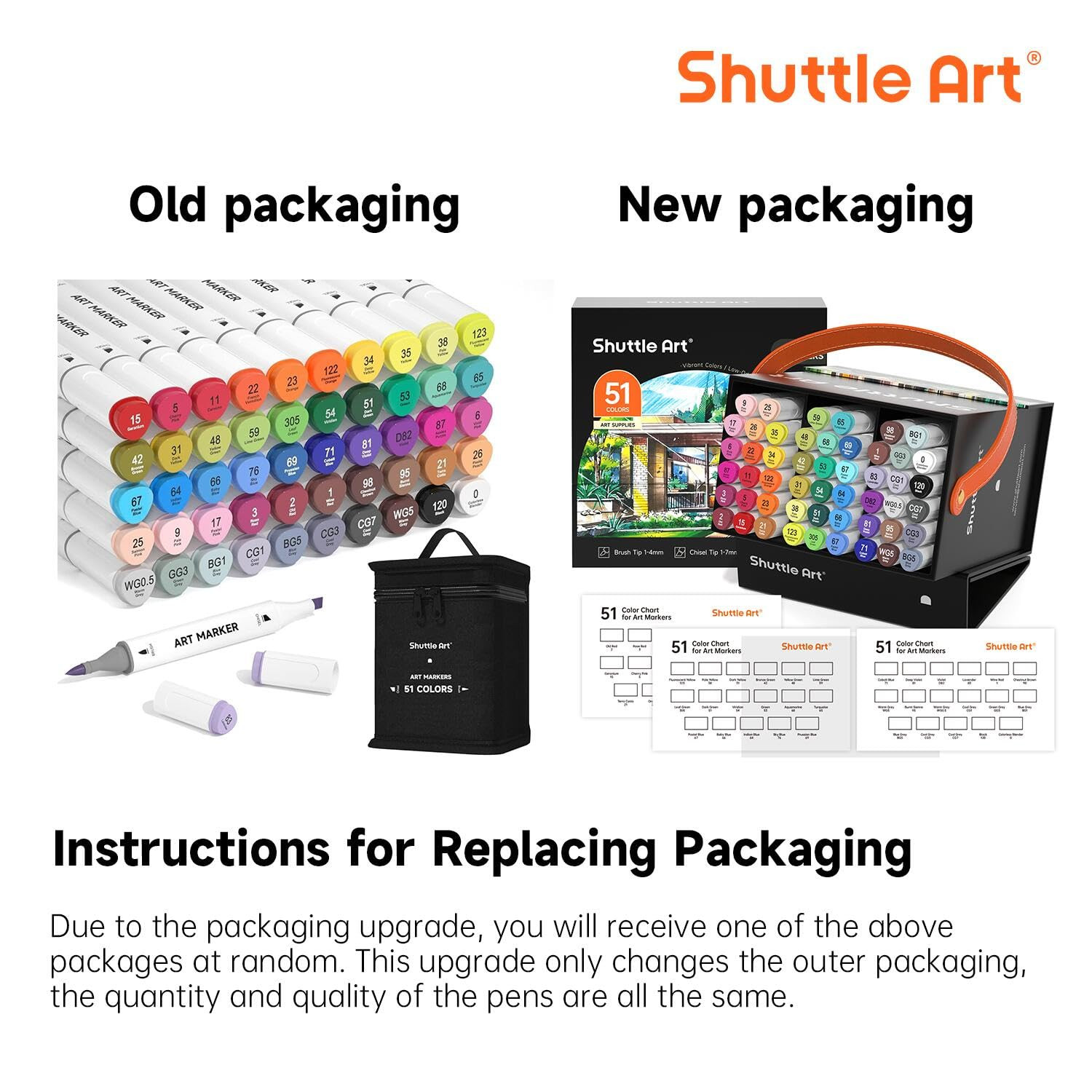 Shuttle Art Alcohol Markers Brush tip, Dual Tip Brush & Chisel Tip Art Marker Set, 50 Colors plus... | Amazon (US)