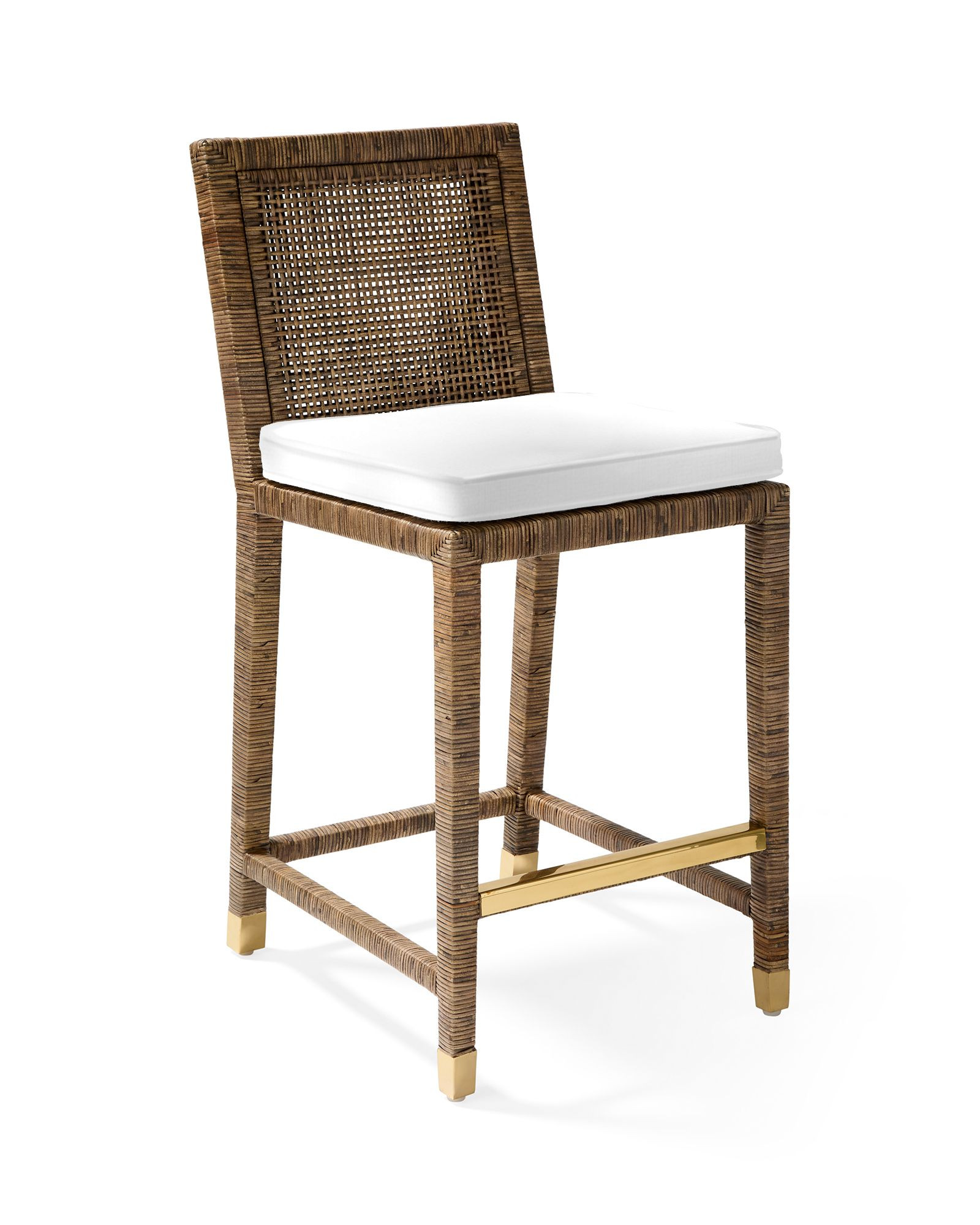 Balboa Rattan Counter Stool - Sepia | Serena and Lily