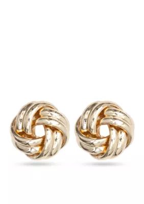 Anne Klein Sailor's Knot Earrings, Yellow | Belk