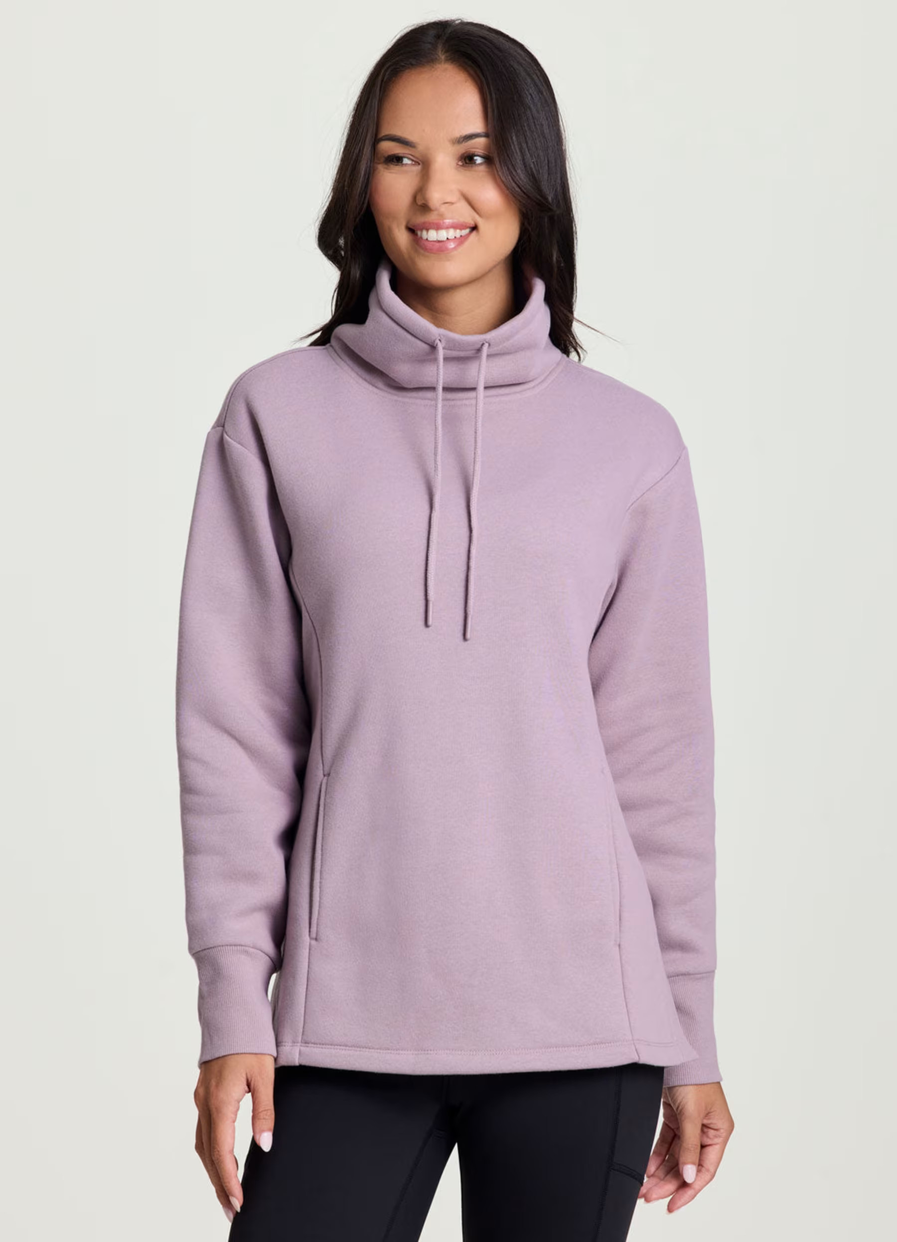 Downtown Fleece Cowl Neck Tunic - RBX Active | RBX Active