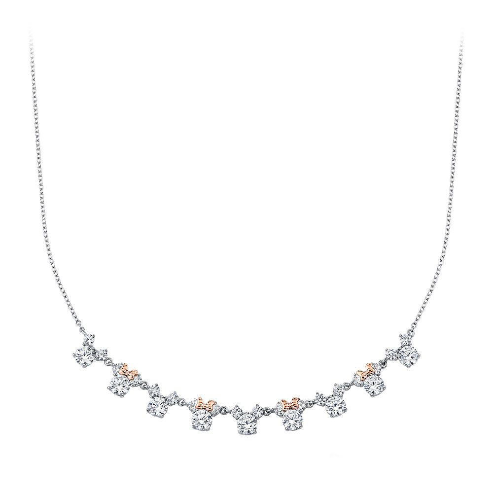Mickey and Minnie Mouse Icon Necklace by CRISLU | Disney Store