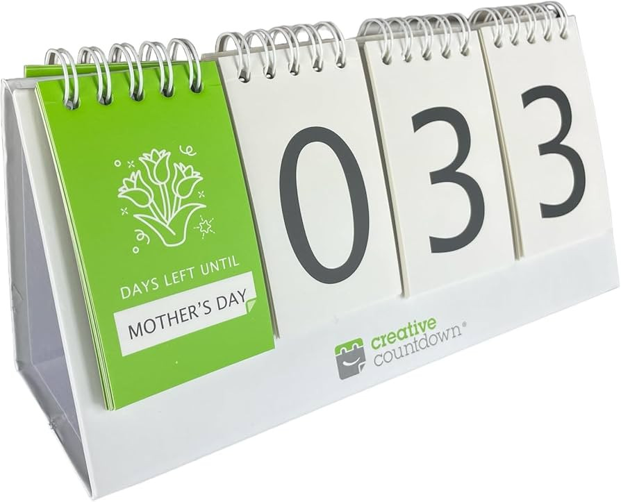 Perpetual Countdown Calendar, Days Left Tracker for Holidays, Birthdays, Anniversaries, Vacation,... | Amazon (US)