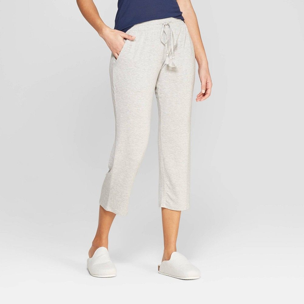 Women's Beautifully Soft Crop Pajama Pants - Stars Above Gray S | Target