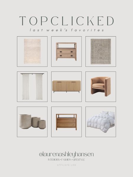 This week’s top clicked items! You guys have been loving some of the new additions to our home including this stunning reeded sideboard from Walmart 😍 and this beautiful velvet barrel chair! You also took advantage of some of the items in our home that were included in the Amazon sale like my favorite down comforter, concrete planters and black out curtains! 

#LTKstyletip #LTKhome