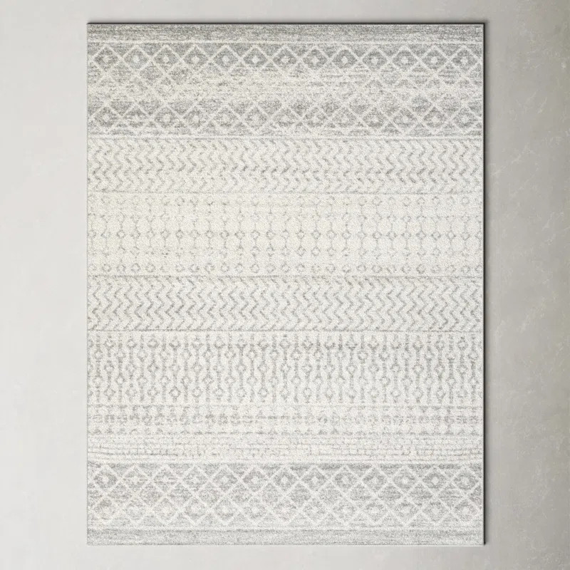 Kenmore Performance Light Gray/Gray/White Rug | Wayfair North America