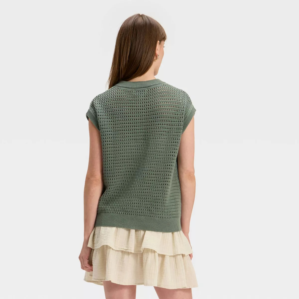 Women's Pointelle Sweater Vest - Universal Thread™ | Target