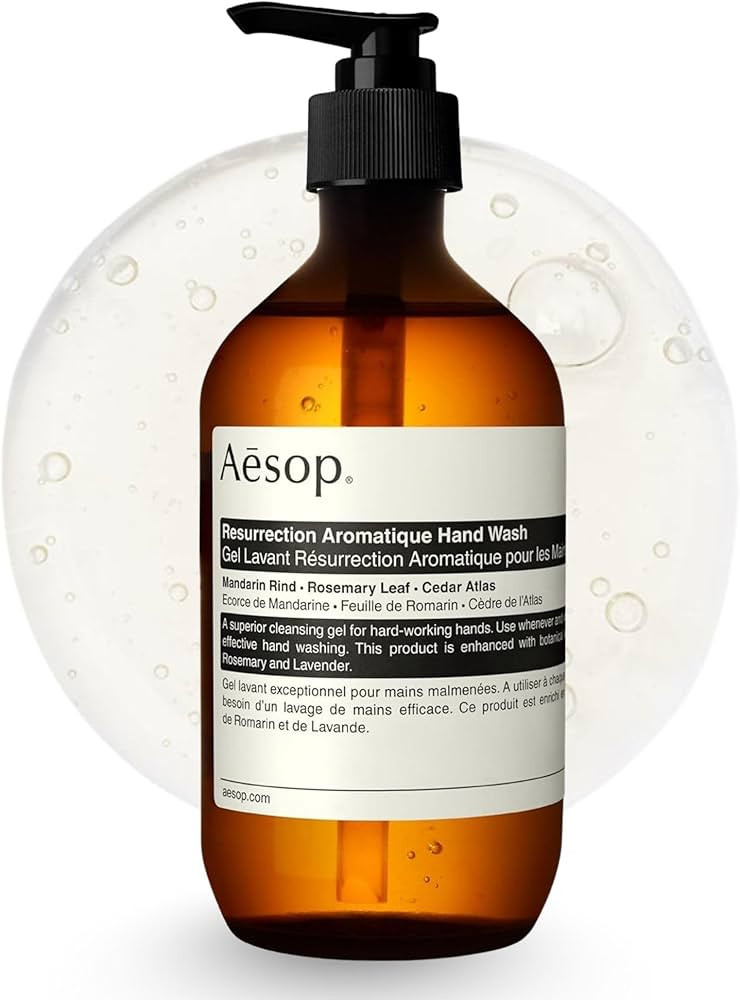 Aesop Resurrection Aromatique Hydrating Hand Wash | Gentle Non-Drying Hand Soap with Mandarin Rin... | Amazon (US)