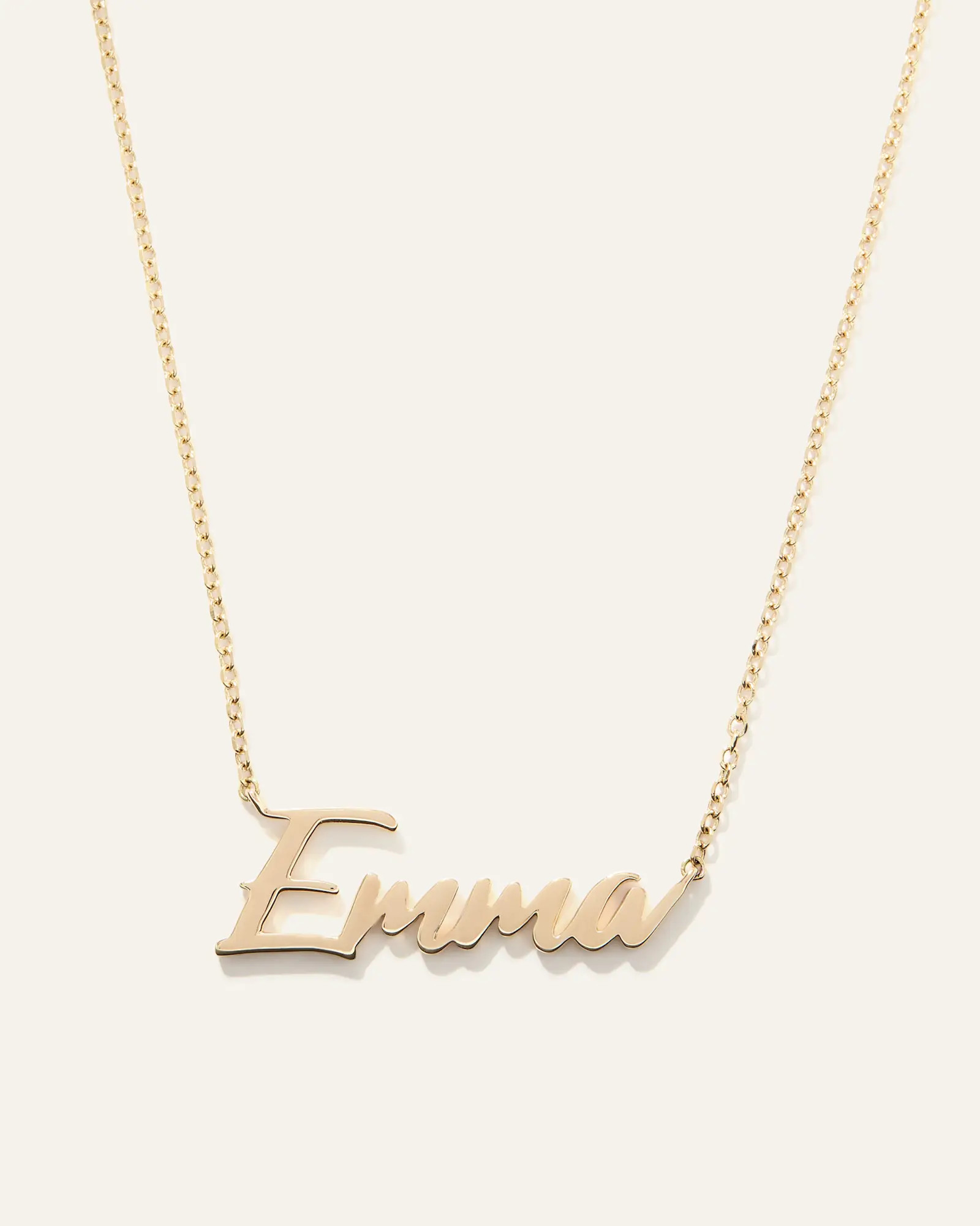 14K Gold Script Name Necklace in Yellow Gold | Quince