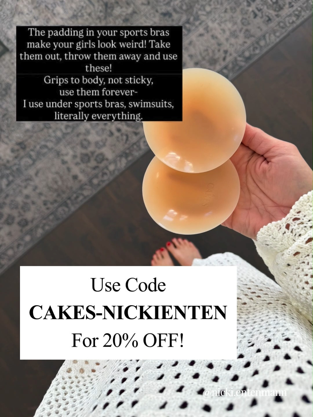 This week's faves fix that awkward padding squish in sports bras for natural girl vibes! Grab code CAKES-NICKIENTEN for 20% off. ✨😂💖 #SportsBra #NippleCovers #Activewear #WorkoutFashion #Athleisure #GymStyle #FitnessFashion #SportsBraPadding #LtkFashion #StyleInspo 

 #LTKootd #LTKActive #LTKSaleAlert