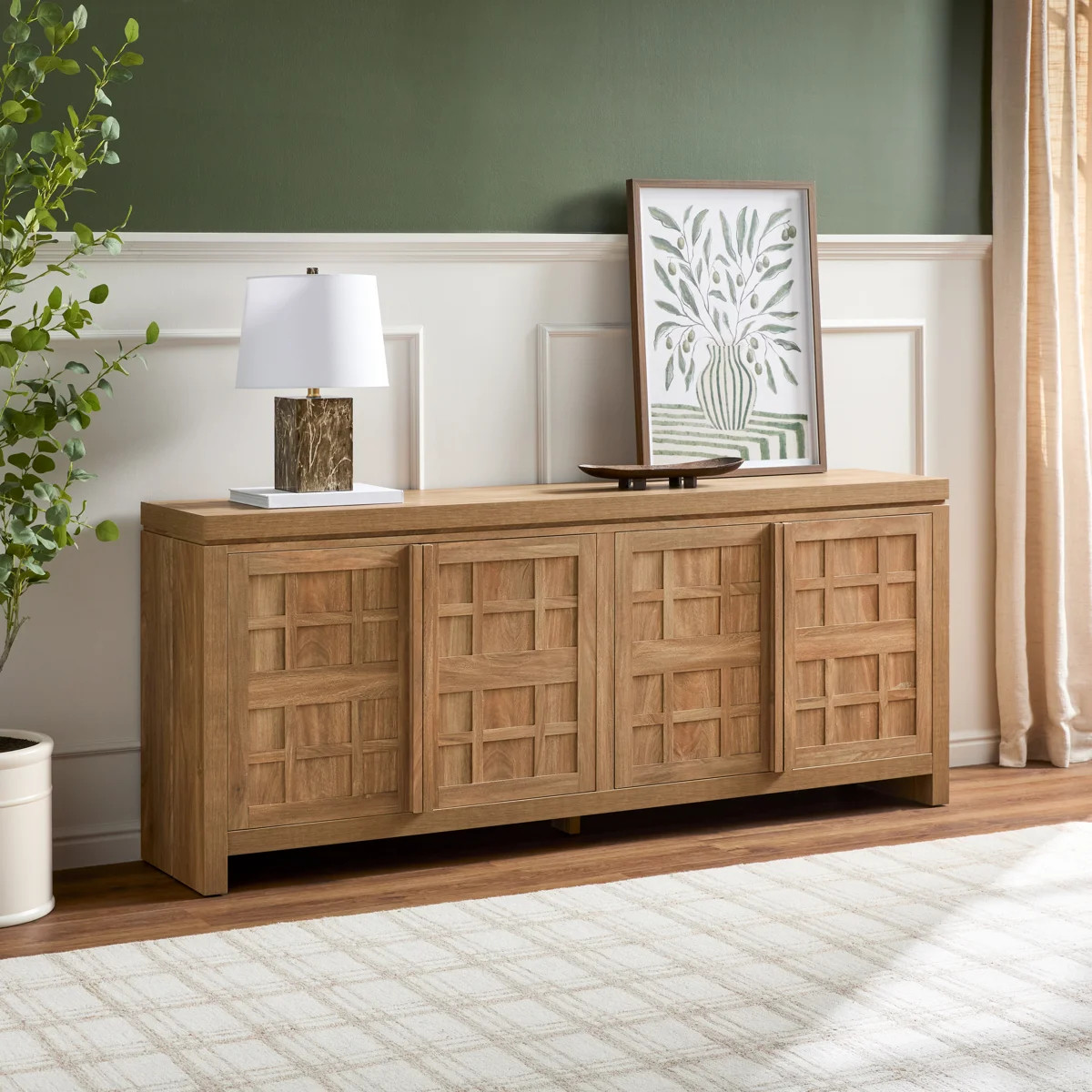 Bateson Modern 74" Sideboard with Storage Cabinets | Wayfair North America