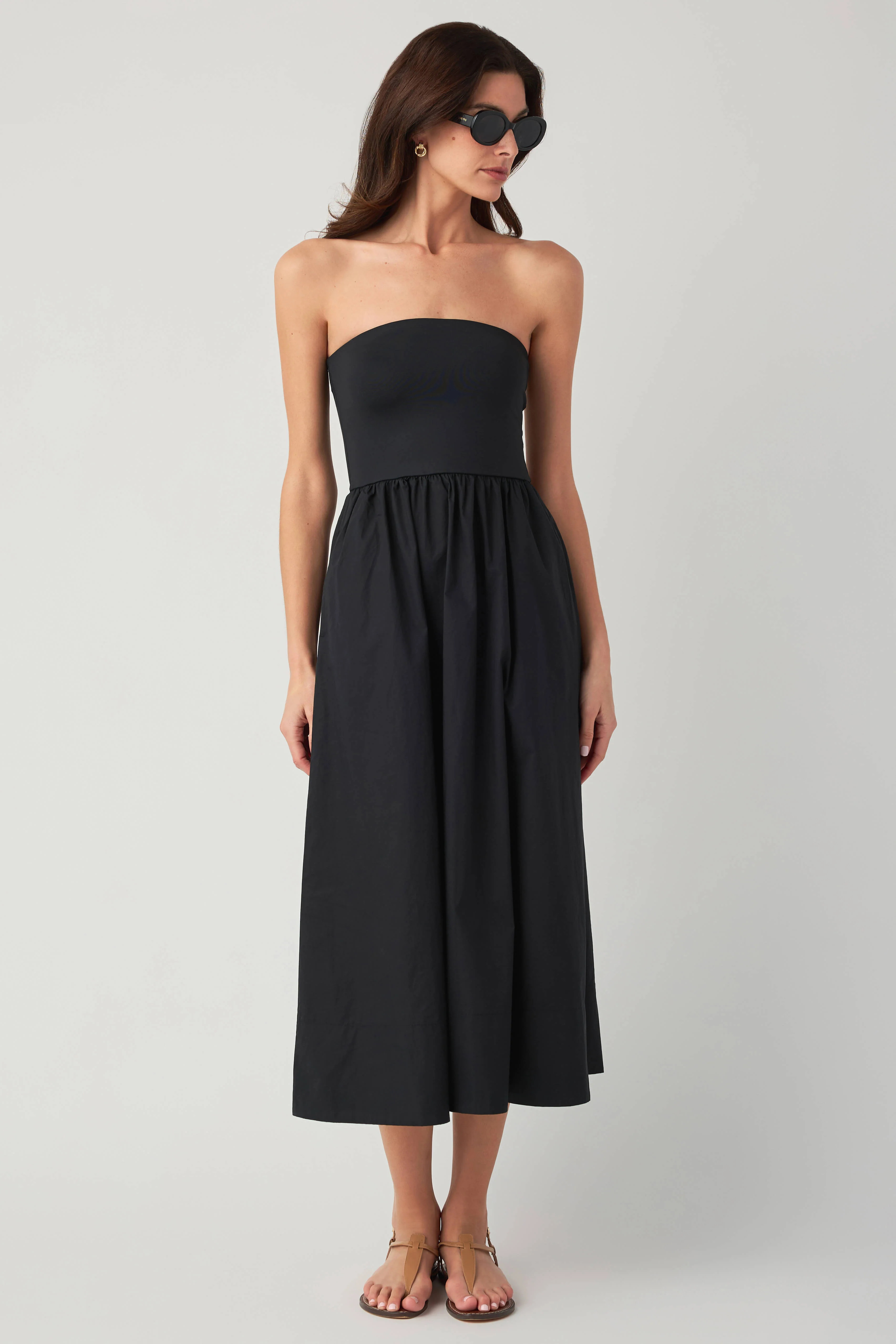 Z Supply Sunsought Strapless Midi Dress | Social Threads
