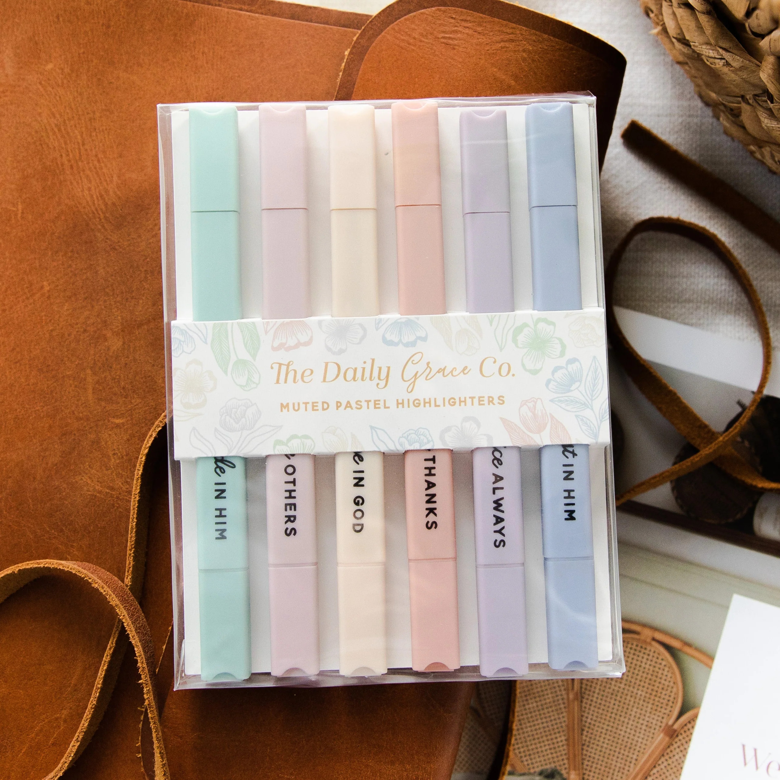 Muted Pastel Highlighters | The Daily Grace Co.