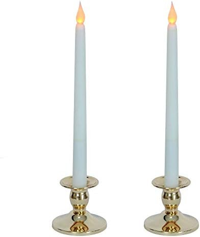 Set of 2 Gold Candle Holder for Home Decor Metal Taper Candleholder Iron Decorative Candlestick H... | Amazon (US)