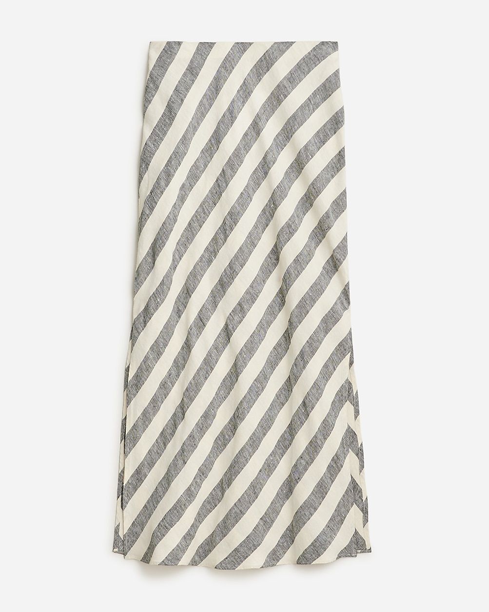 Gwyneth slip skirt in striped linen | J.Crew US