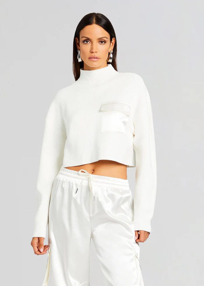 Donna Mid Cropped Sweater | Retrofete
