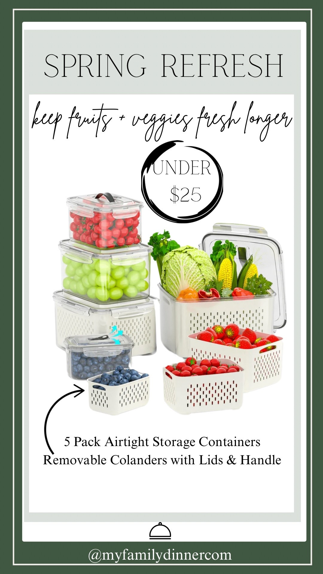 Keep your fruits and veggies fresh longer with these drainable storage containers. @walmart

#LTKSaleAlert #LTKHome #LTKFindsUnder50