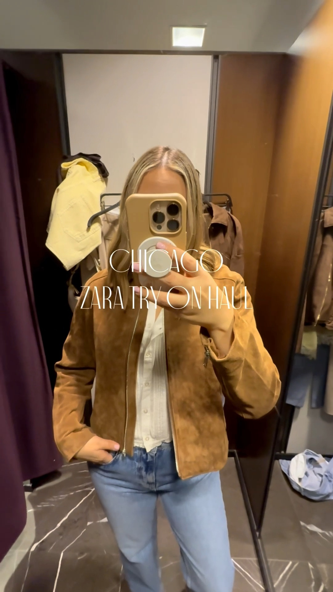 Chicago Zara Try-on Haul!  Love these pre-fall pieces from Zara!  Ended up getting the first suede jacket, the white short sleeve cardi and some bracelets I couldn't find to link, but loved all of this so much!  Zara jackets have always been my favorite!!  In my TTS Medium in all things. 
#zara #prefalloutfits #summertofall

#LTKStyleTip