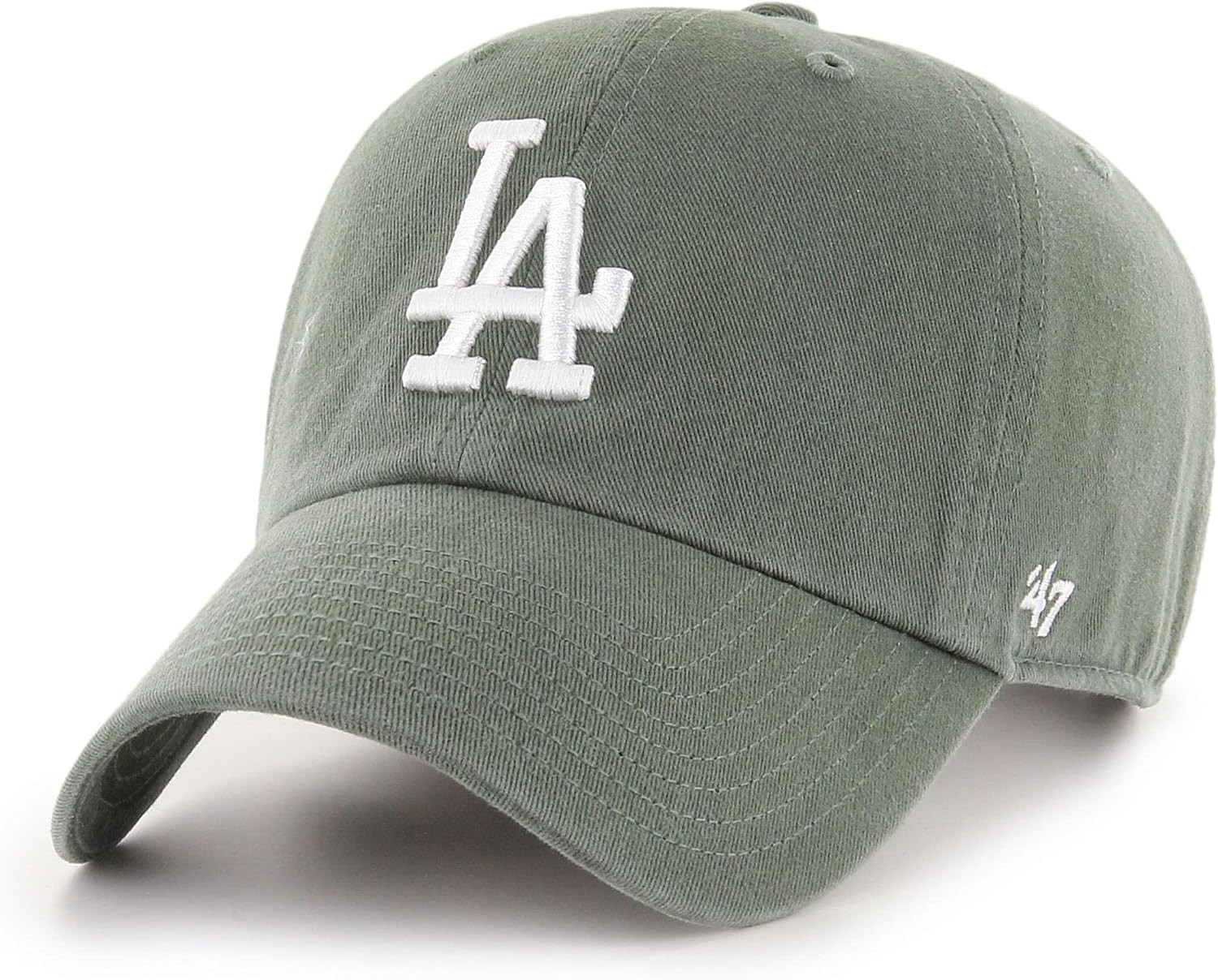 '47 Los Angeles LA Dodgers Clean Up Adjustable Hat - Moss Green/White, Unisex, Adult - MLB Baseball Cap | Amazon (US)