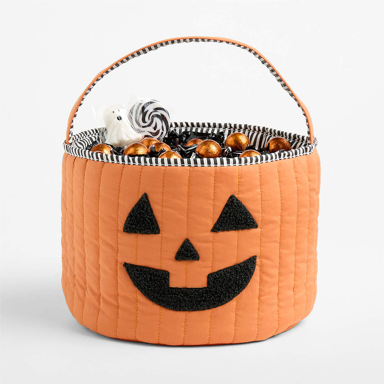 Quilted Pumpkin Kids Halloween Treat Bag + Reviews | Crate & Kids | Crate & Barrel