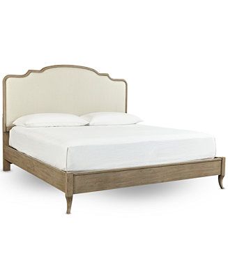 Furniture Provence Upholstered Queen Bed - Macy's | Macy's