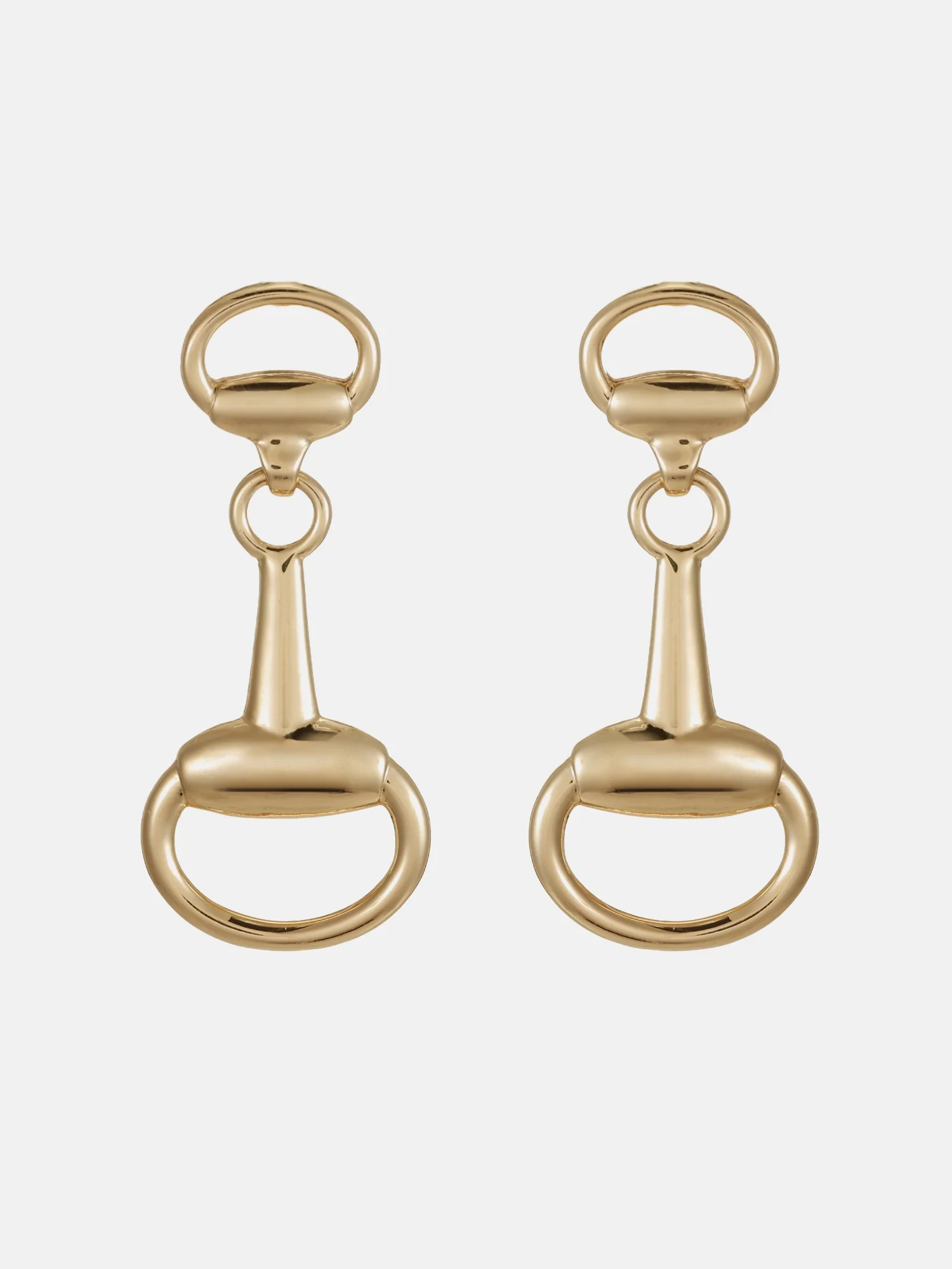 Scenario Horsebit Drop Earrings, Gold-Tone | Walmart (US)