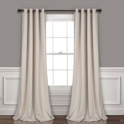 Set of 2 108&#34;x52&#34; Grommet Top Insulated Blackout Window Curtain Panels - Lush D&#233;cor | Target