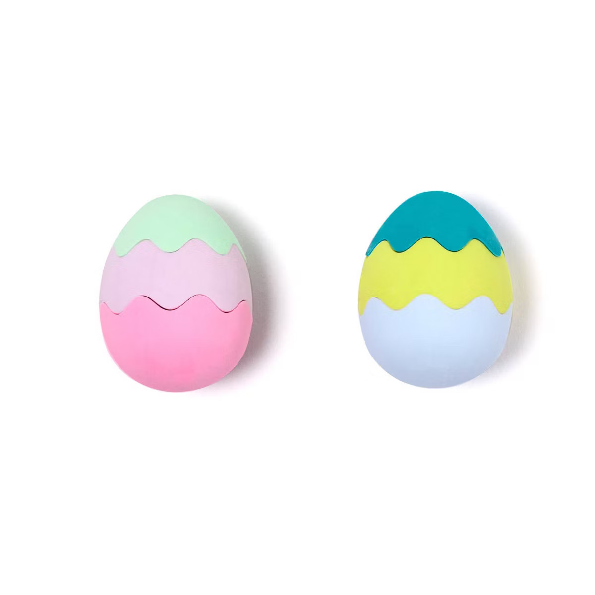 Yoobi 2pk Eraser 3D Easter Eggs | Target