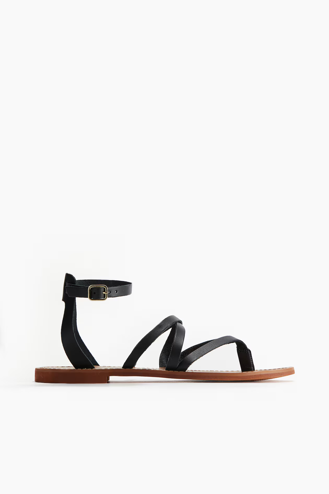 Strappy Leather Sandals | H&M (US + CA)
