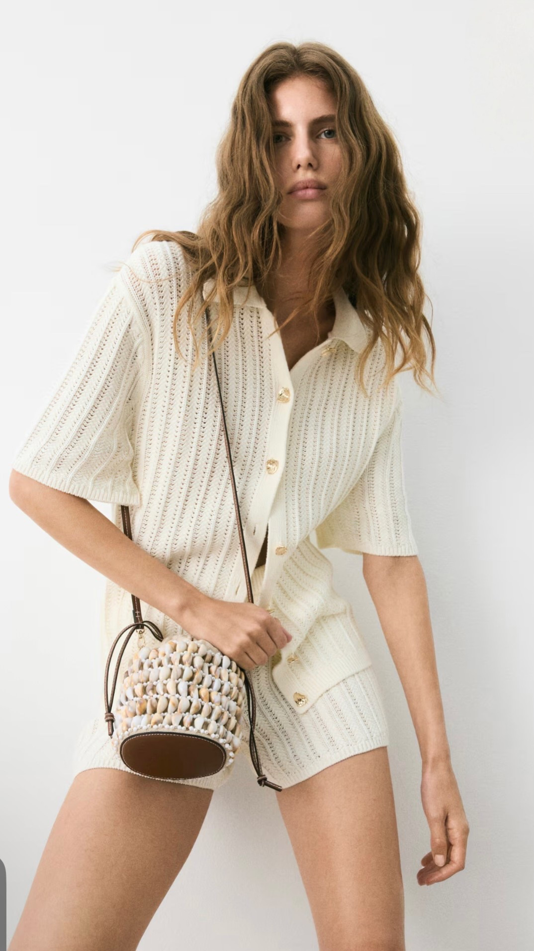 Knitwear cardigan and knit short set! And this gorgeous bucket bag 😻Obsessed with this outfit! Looks expensive but very affordable 🤍 

#knitshorts #knitcardigan #whiteknitshorts

#LTKsale #LTKsummer #LTKtravel